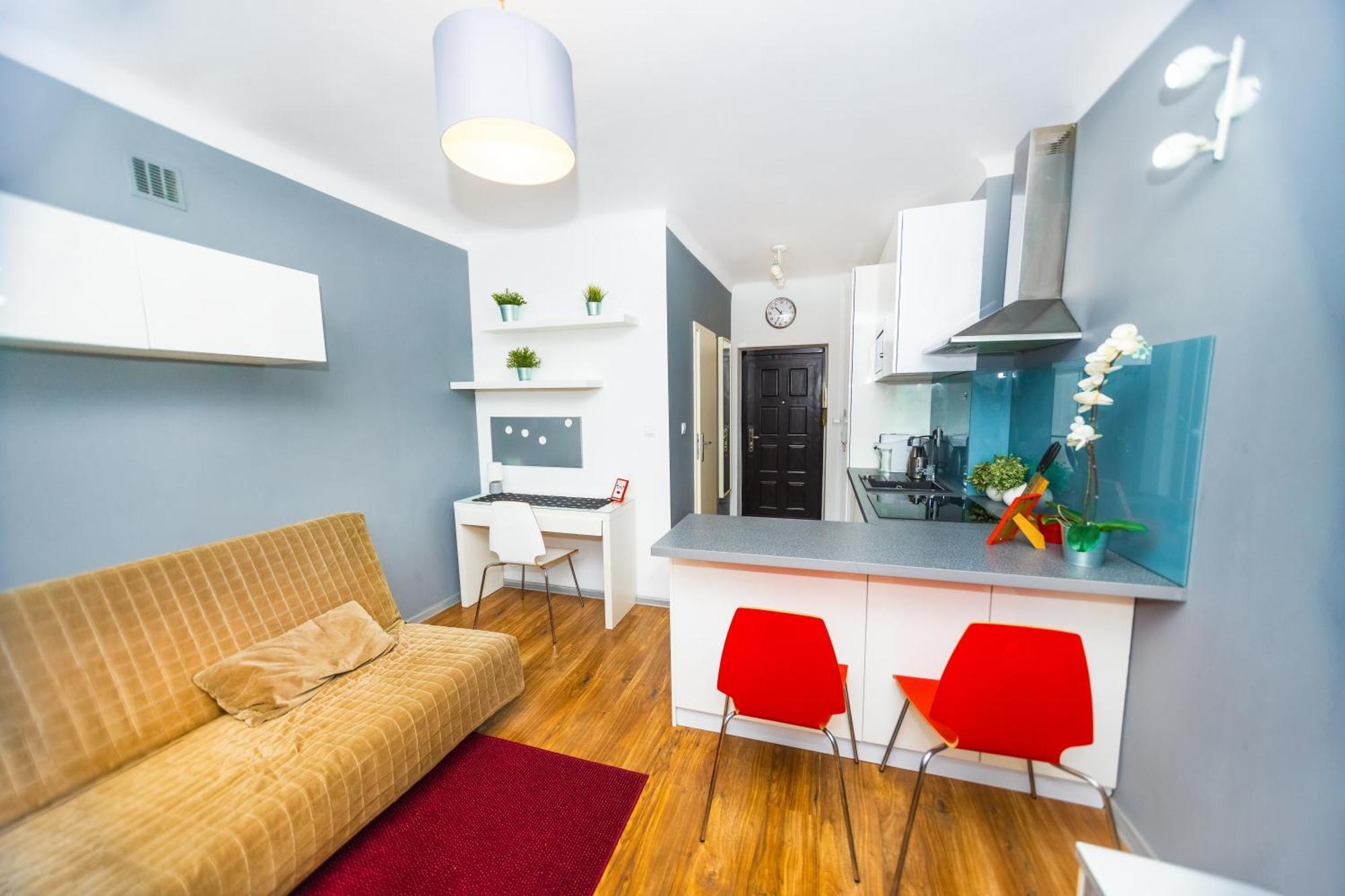 Cozy Studio Next To The Metro And City Center Warszawa Eksteriør billede